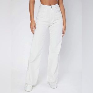 SHEIN Vintage 90s High-Waist Denim Boyfriend Fit Jeans